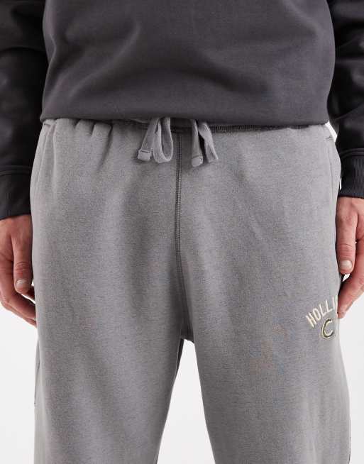 Hollister - Jogger ample et resserré aux chevilles avec logo graphique - Bleu marine, 4 de 5