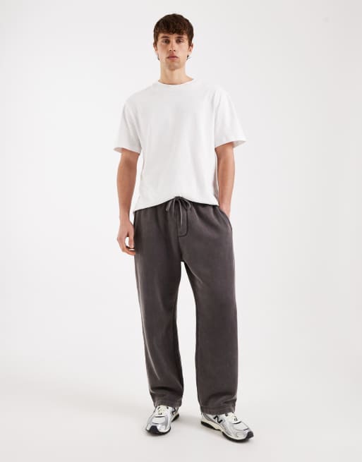 Hollister - Jogger baggy à chevilles amples et imprimé graphique - Gris délavé, 2 de 5