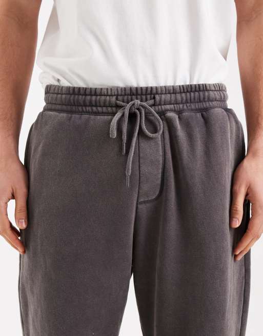 Hollister - Jogger baggy à chevilles amples et imprimé graphique - Gris délavé, 5 de 5