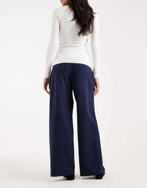Hollister joggers a vita bassa e gamba ampia blu navy, 2 di 5