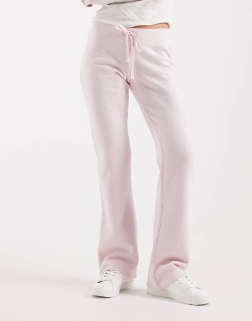 Hollister - Joggers bootcut a vita bassa rosa confetto, 4 di 5
