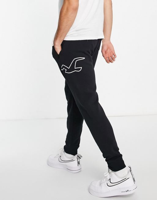 Black hollister jogger sweatpants - Gem