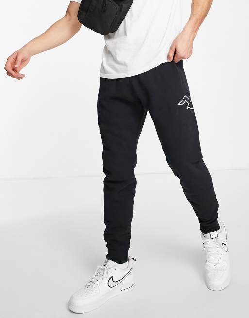 Hollister Co. LOGO JOGGER - Tracksuit bottoms - black 