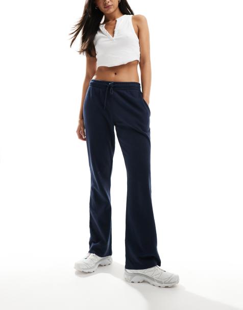 Hollister – Jogginghose in Marineblau mit Kordelzug im Bootcut-Stil - view 1