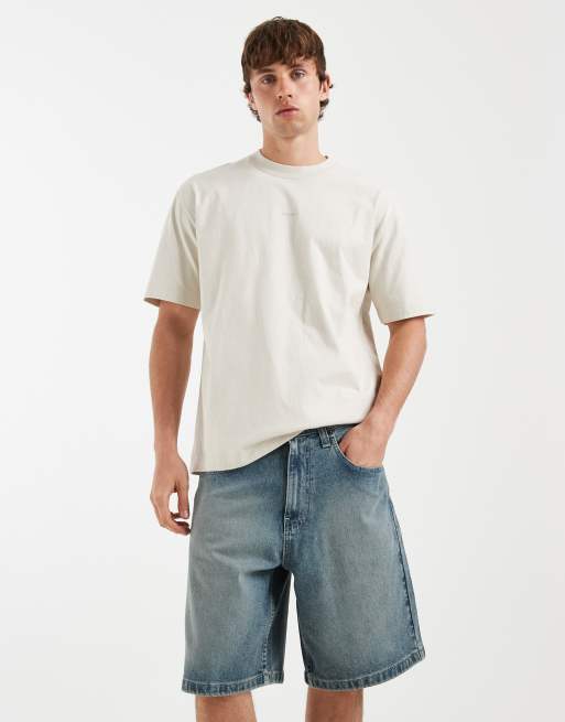 Hollister - Jorts ampi lavaggio blu scuro, 4 di 5