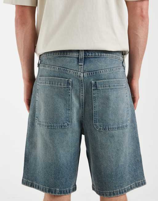 Hollister - Jorts ampi lavaggio blu scuro, 5 di 5
