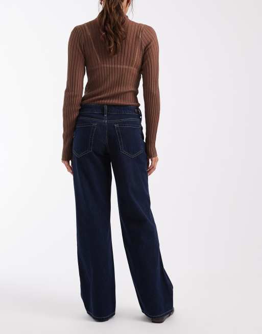 Hollister justerbara baggy jeans i indigoblått, 2 av 5