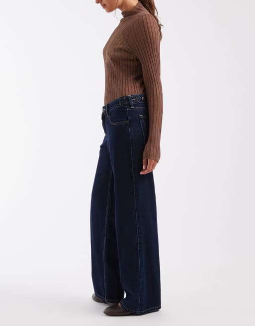 Hollister justerbara baggy jeans i indigoblått, 3 av 5