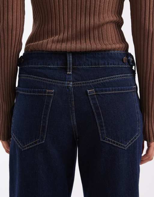 Hollister justerbara baggy jeans i indigoblått, 4 av 5