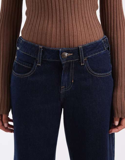 Hollister justerbara baggy jeans i indigoblått, 5 av 5