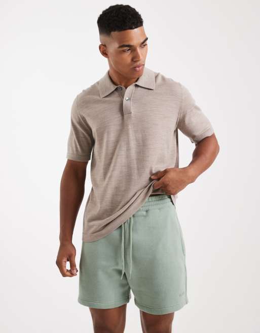 Hollister - Kakigrønne baggy knælange shorts