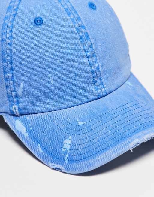 Hollister – Kappe in Blau mit Used-Details und Farbspritzern, 2 von 3