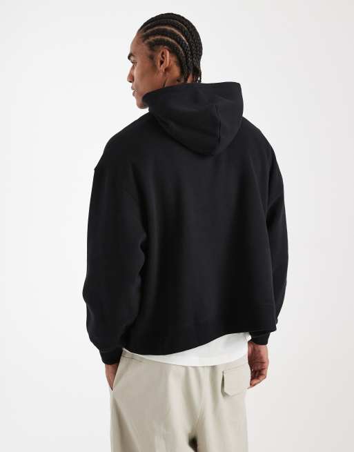 Hollister – Kapuzenpullover in Schwarz mit eingearbeitetem Logo, 3 von 5