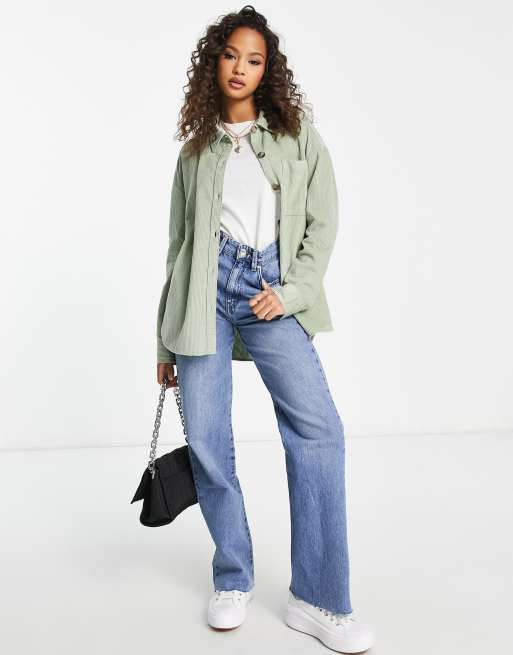 Boyfriend Hemdjacke Superdry Hemdjacke Damen Eight2Nine Hemdjacke