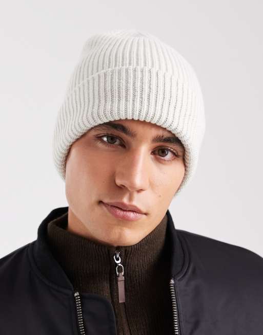 Hollister - Klassieke beanie in wit
