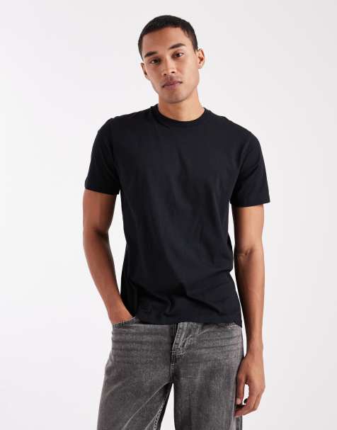 Hollister – Klassisches, kurzärmliges T-Shirt in Schwarz - view 1