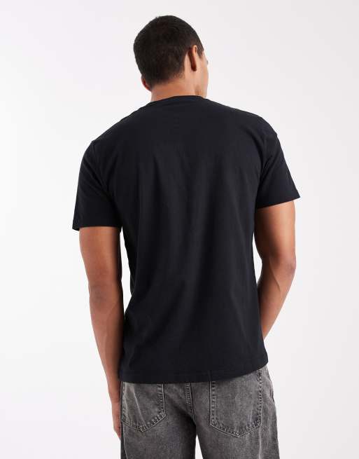 Hollister – Klassisches, kurzärmliges T-Shirt in Schwarz, 3 von 5