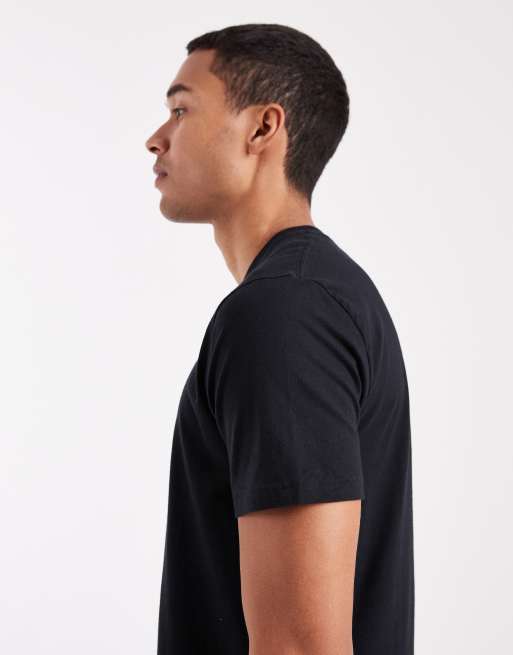 Hollister – Klassisches, kurzärmliges T-Shirt in Schwarz, 4 von 5