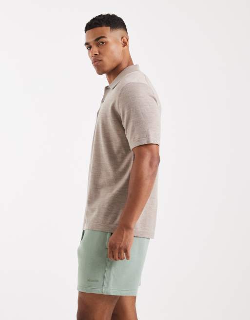 Hollister - Knielange baggy short in kaki, 3 van 5