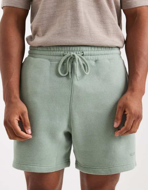 Hollister - Knielange baggy short in kaki, 5 van 5