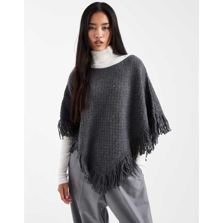 ラルフローレンHandknit Fringe PonchoRRL Western Fringe-Trim