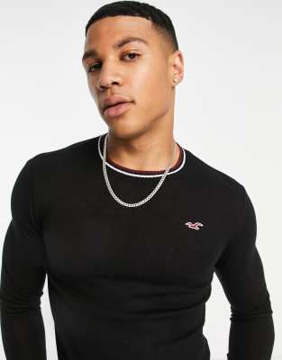 Hollister Knit Sweater In Black | ModeSens