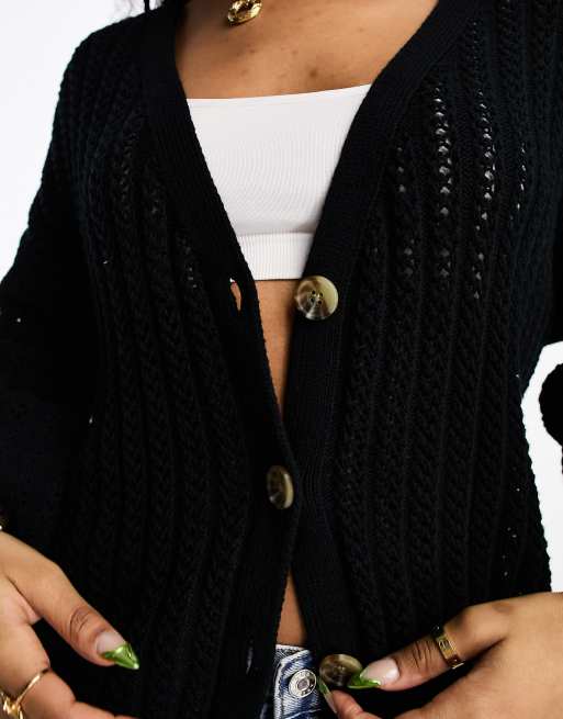 Hollister black cardigan 2025