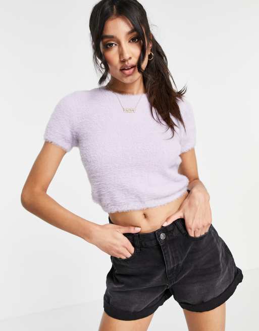 Hollister fuzzy shorts clearance