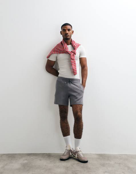 Hollister - Koksgrå korte jerseyshorts - view 1