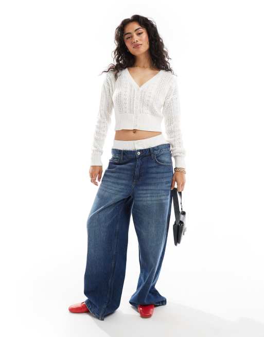 Hollister – Kremowy kardigan dzianinowy, 4 z 4