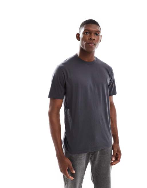 Hollister – Kurzärmliges Classic Fit T-Shirt in Anthrazit, 3 von 4