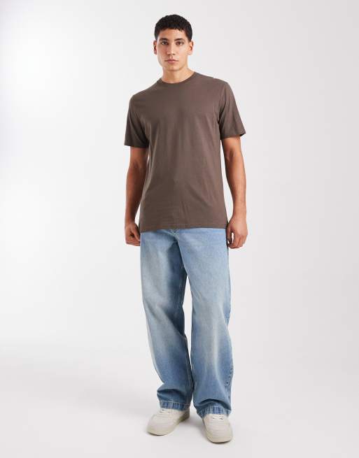 Hollister – Kurzärmliges T-Shirt in Braun mit klassischer Passform, 2 von 5
