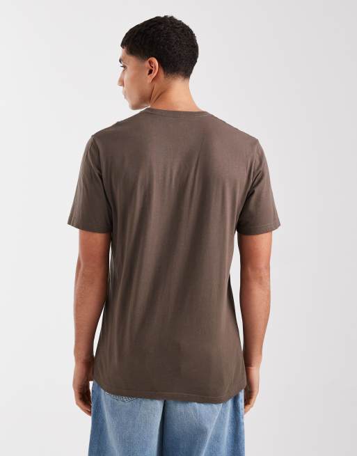 Hollister – Kurzärmliges T-Shirt in Braun mit klassischer Passform, 3 von 5