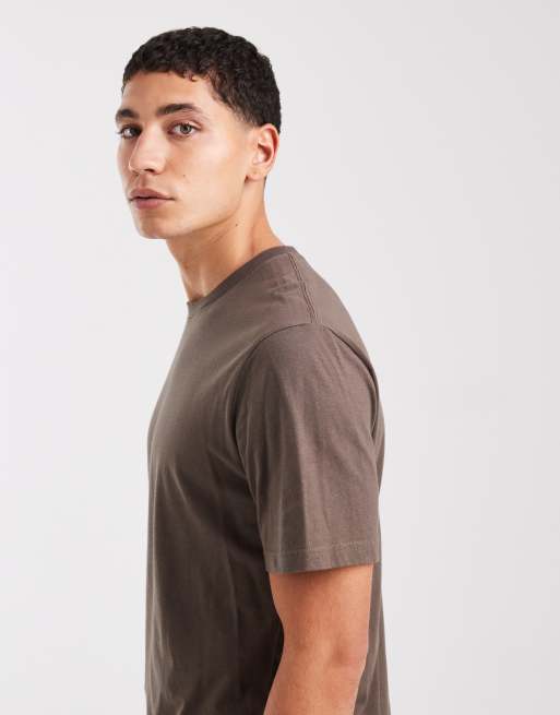 Hollister – Kurzärmliges T-Shirt in Braun mit klassischer Passform, 4 von 5