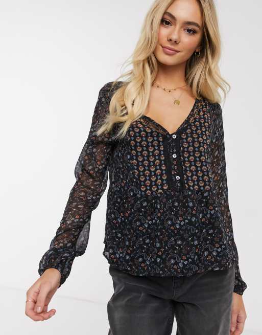 Hollister lace top online