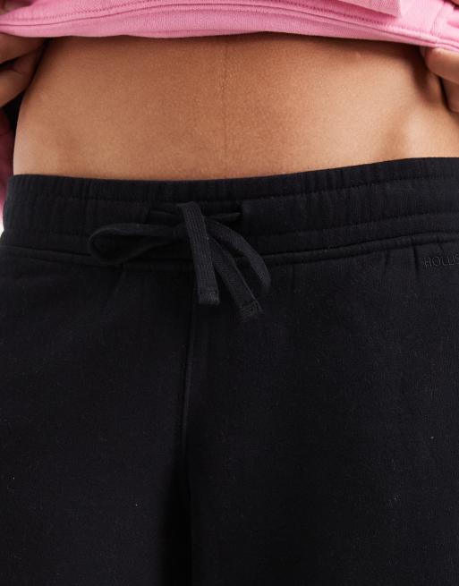 Hollister låg midja vida joggers i svart, 4 av 5