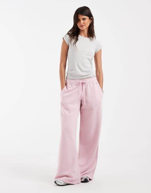 Hollister låga vida joggers i babyrosa, 1 av 5