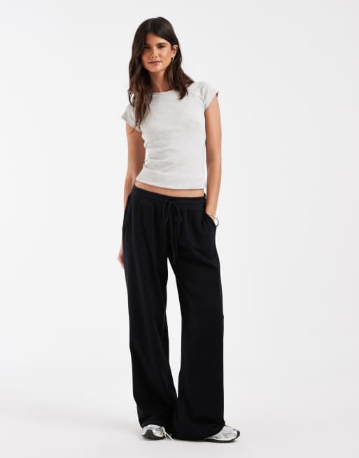 Hollister låga vida joggers i svart, 1 av 5