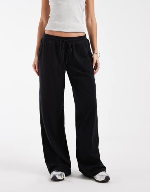 Hollister låga vida joggers i svart, 2 av 5