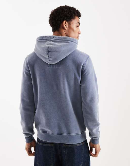 Hollister - Laguna - Mørkeblå hættetrøje med surf-print foran, 3 af 5