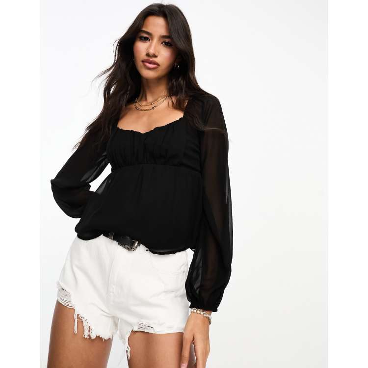 Blouse hollister outlet