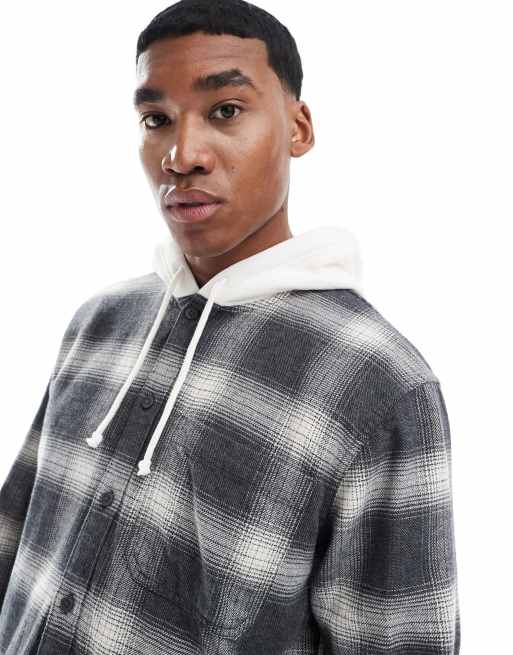 Herren Hemd Flanellhemd Hoodie Flanell Winterjacke Herren Hemd