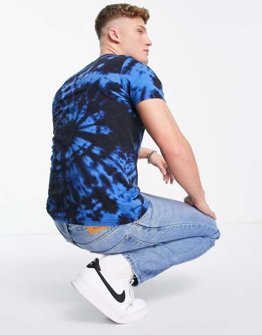 Hollister blue tie dye shirt sales