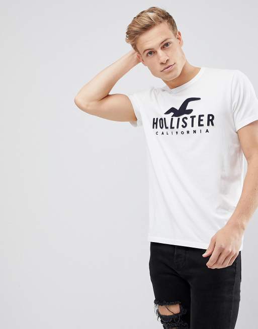 Hollister Large Logo T-Shirt in White