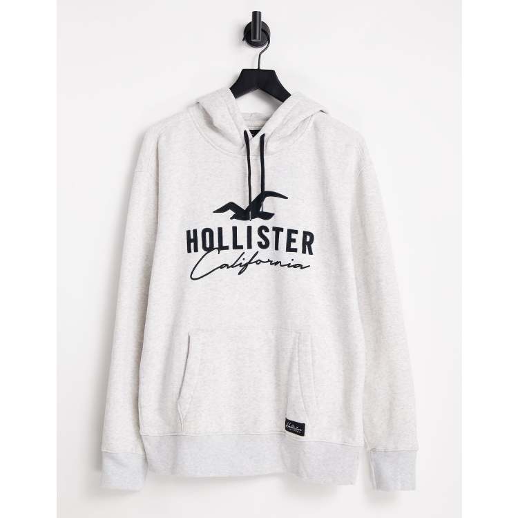 Hollister California Zip up Hoodie size Large white