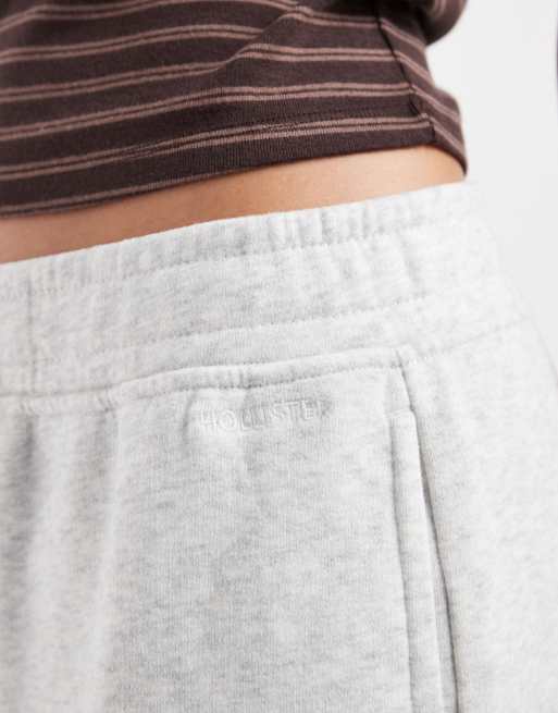 Hollister lavtaljede joggers med brede ben i gråmeleret, 4 af 5