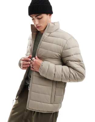 Hollister Hollister lightweight padded jacket in vintage khaki-Green