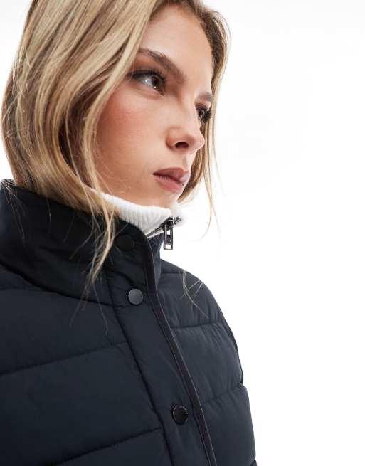 Hollister black lightweight padded jacket store