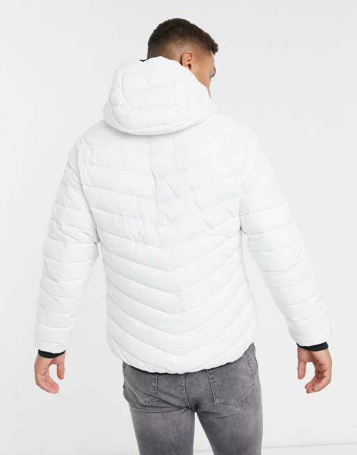 White puffer jacket hollister best sale