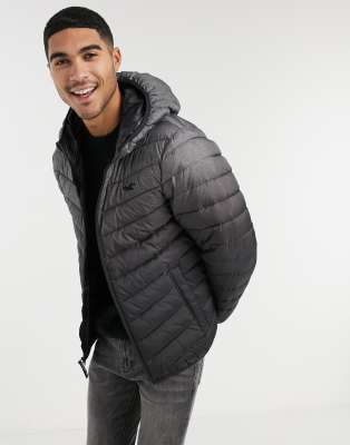 hollister packable lightweight puffer jacket